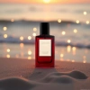 Red and golden glass perfume bottles for export details Picture